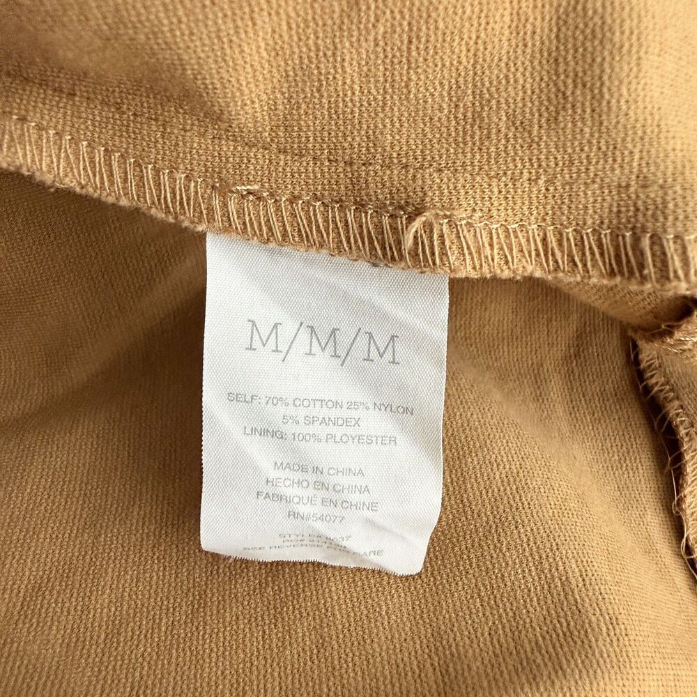 Cabi Casablanca Trench Coat Size M Tan Camel Classic Ponte Knit Statement Piece - Picture 5 of 14